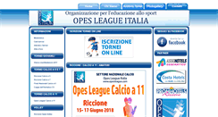 Desktop Screenshot of opesleague.com