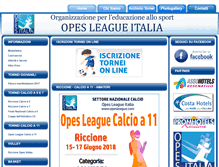 Tablet Screenshot of opesleague.com